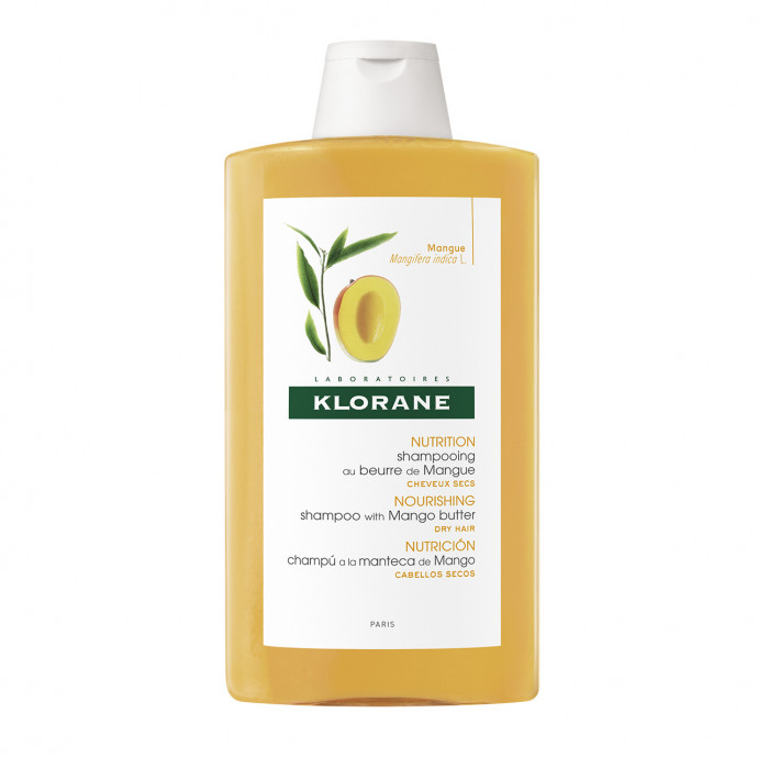 Klorane šampon s mangovým máslem 400 ml- suché a poškozené vlasy