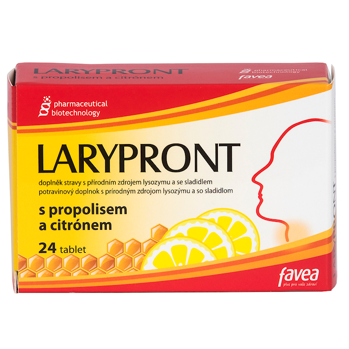 Favea Larypront s propolisem a citrónem 24 tablet
